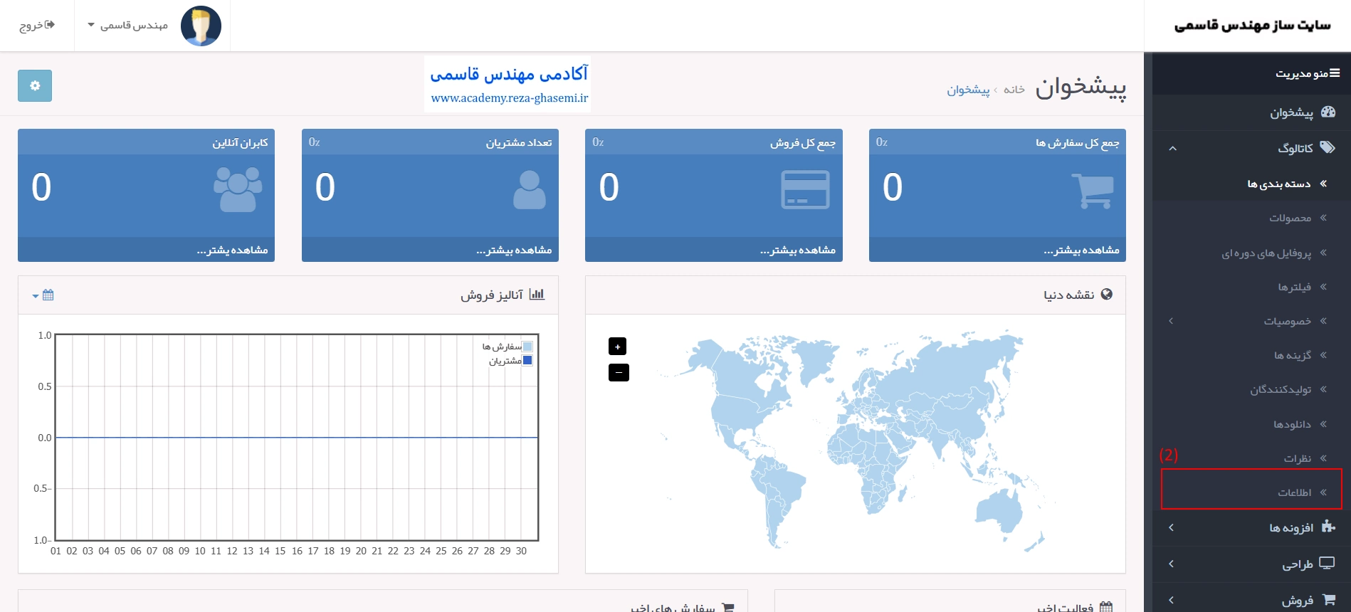 ورود به بخش اطلاعات